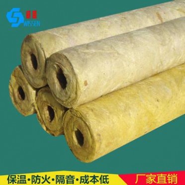 廠家鋁箔巖棉保溫管 阻燃離心玻璃棉保溫材料管道保溫材料